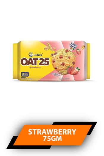 Julies Oats 25 Strawberry 75gm